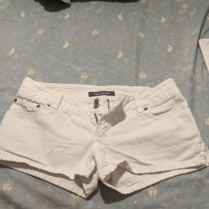 Abercrombie and Fitch Size 2 White Vintage Low Rise Denim Shorts